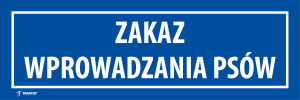Naklejka Informacyjna: Zakaz Wprowadzania Psów