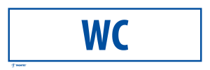 Naklejka Informacyjna: WC