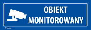 Naklejka Informacyjna: Obiekt Monitorowany