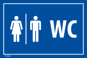 Naklejka Informacyjna: WC Damska | Męska