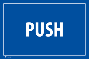 Naklejka Informacyjna: Push
