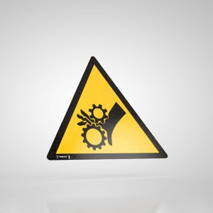 Naklejka Informacyjna BHP: Uwaga! Wirujące Elementy WU007