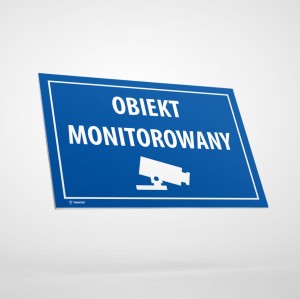 Naklejka Informacyjna: Obiekt Monitorowany