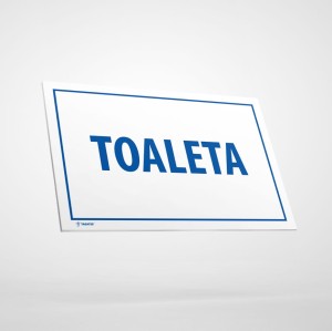 Naklejka Informacyjna: Toaleta