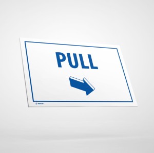 Tabliczka Informacyjna: Pull (Strzałka)